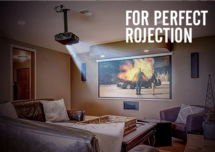 Vtex Universal 1000Mm Arm 40Kg Heavy Duty Support Lateral Tilt Projector Bracket Ceiling Mount Fine Tune Ceiling Projector Mount